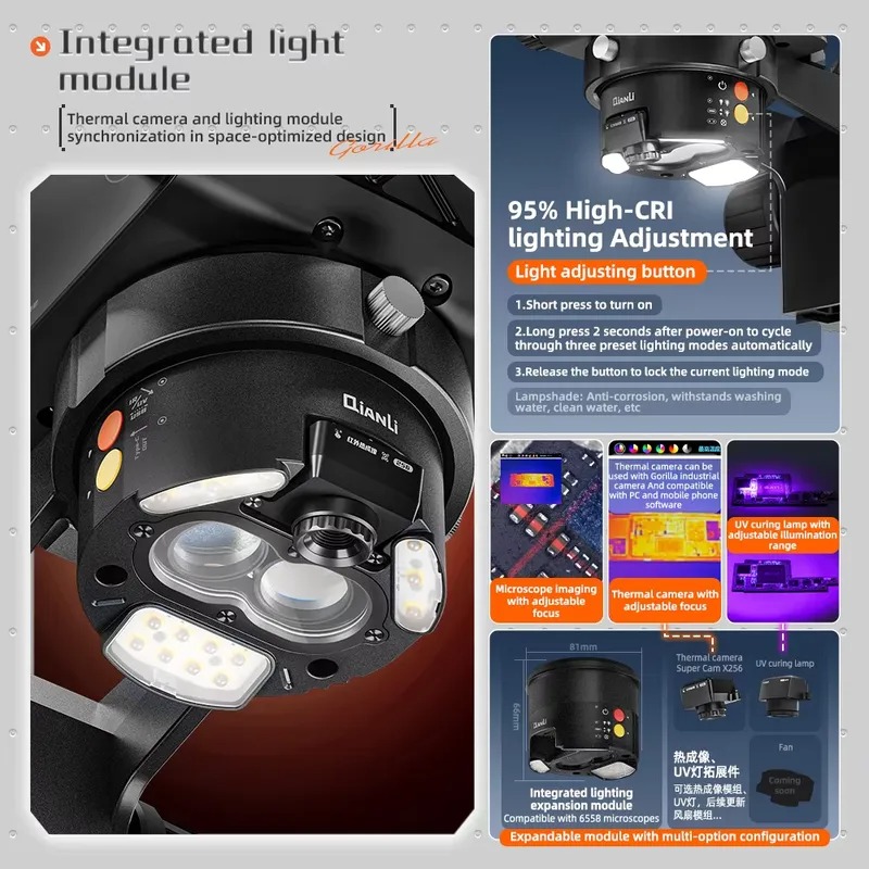 Qianli 6558 Gorilla Trinocular - огляд і ціна Electronics Repair In Usa